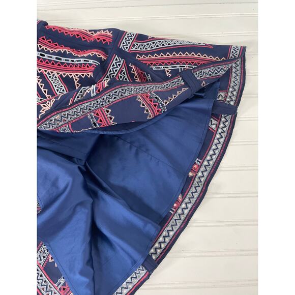 Parker Blue Leona Embroidered Fit & Flare Cutout Open Back Halter Short Dress M - Picture 4 of 7